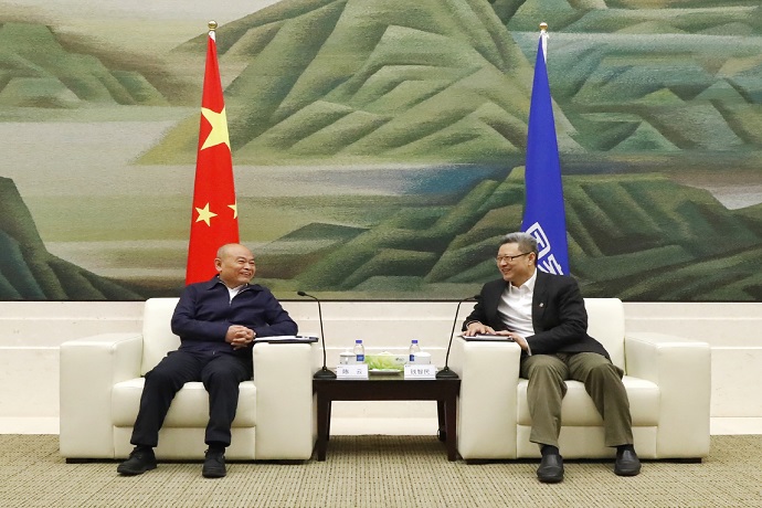 錢智民會(huì)見中國(guó)中鐵董事長(zhǎng)、黨委書記陳云