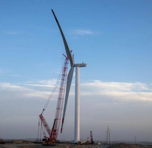 深耕大西北，H171-4MW分散式風(fēng)電項(xiàng)目成功首吊!
