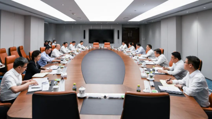 鄒磊、劉明勝與河北省省長王正譜會談