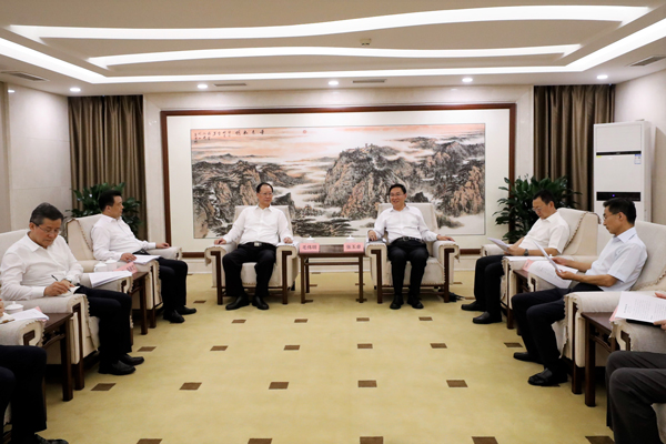 國務(wù)院國資委黨委書記、主任張玉卓會見湖南省委副書記、省長毛偉明