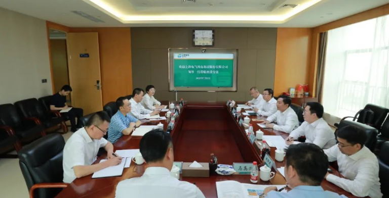 電氣風(fēng)電黨委書記、董事長喬銀平一行拜訪甘肅電投集團(tuán)