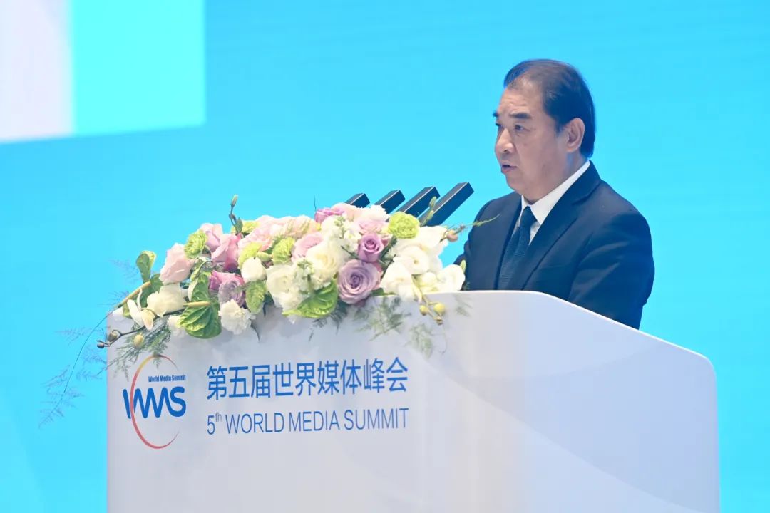 南方電網(wǎng)公司董事長(zhǎng)、黨組書記孟振平在第五屆世界媒體峰會(huì)上作主旨發(fā)言