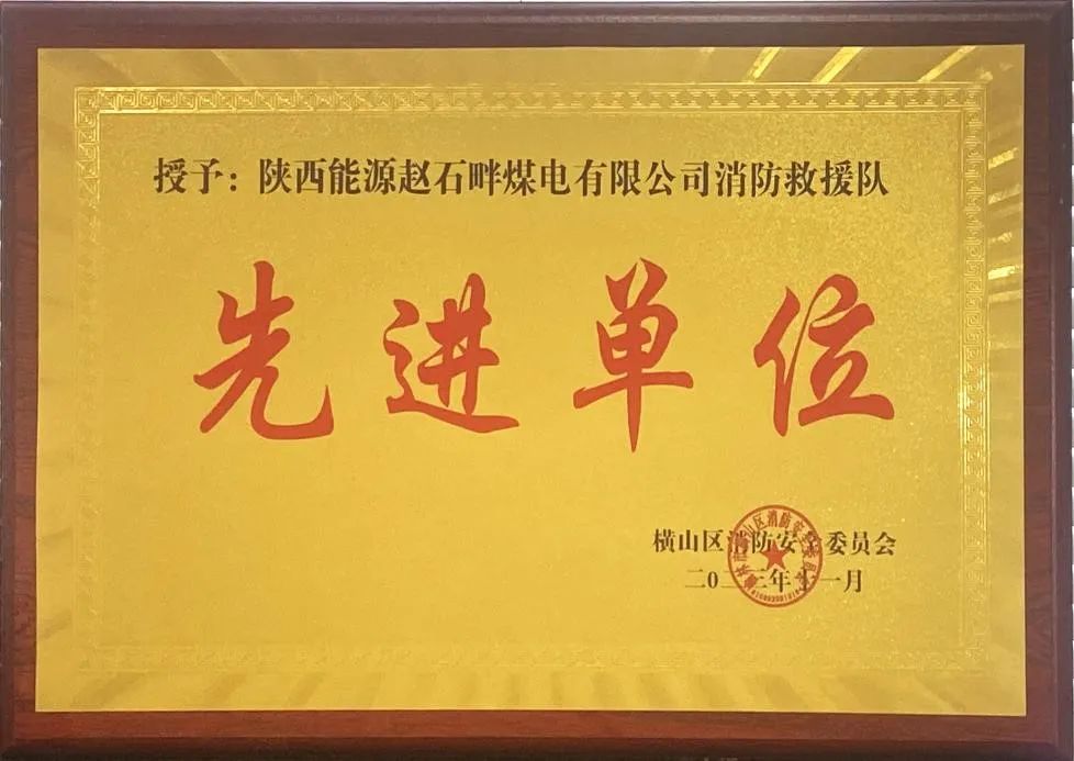 優(yōu)秀！再續(xù)輝煌！陜投集團(tuán)趙石畔煤電消防工作又獲表彰