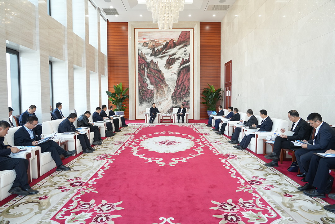 中國能建黨委書記、董事長宋海良與山西省委常委、大同市委書記盧東亮會談